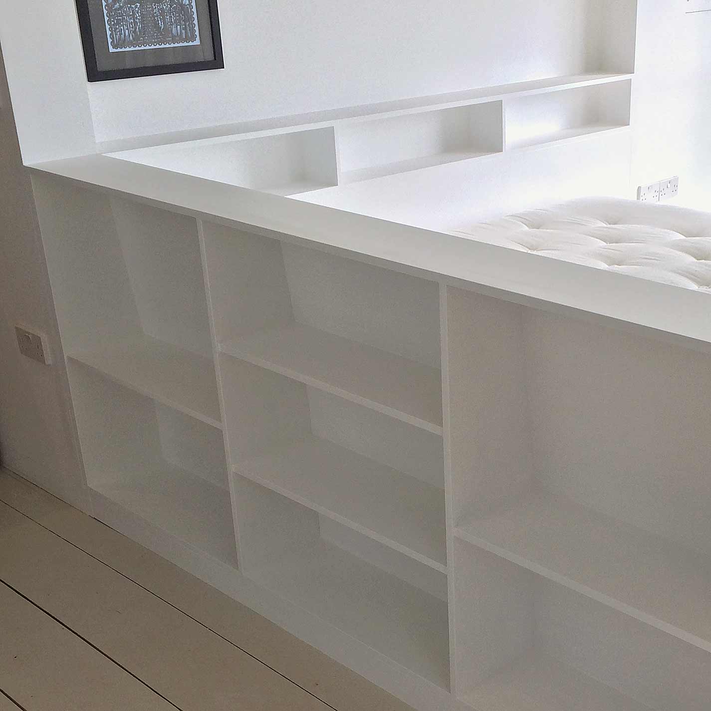 Jake Reilly Furniture – Bedroom – Bookcase headboard